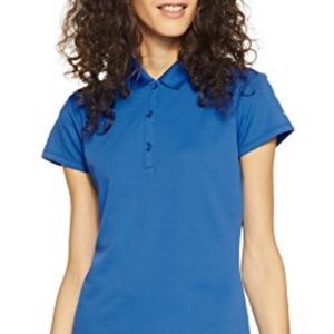 Columbia INNISFREE SS womens polo shirt. Medium blue color. New with tags.